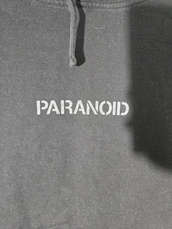 Anti Social Social Club x Undefeated Paranoid Hoodie Black Streetwear Mens L - Picture 2 of 8